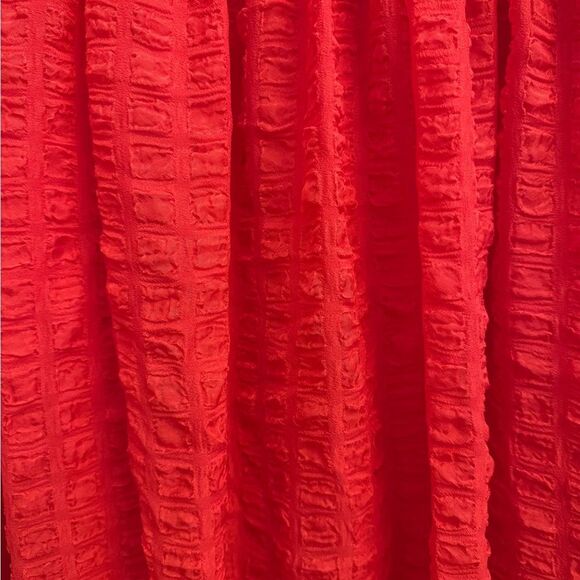 NWT L’Acadamie Revolve XS The Rene Mini Dress Poppy Red Puff Sleeve Christmas - Picture 2 of 9